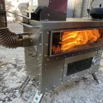 GREEN STOVE Hori 5 All-In-One Gravity Fed Pellet Wood Burning Hot Tent Stove for Outdoor Camping With Oven photo review
