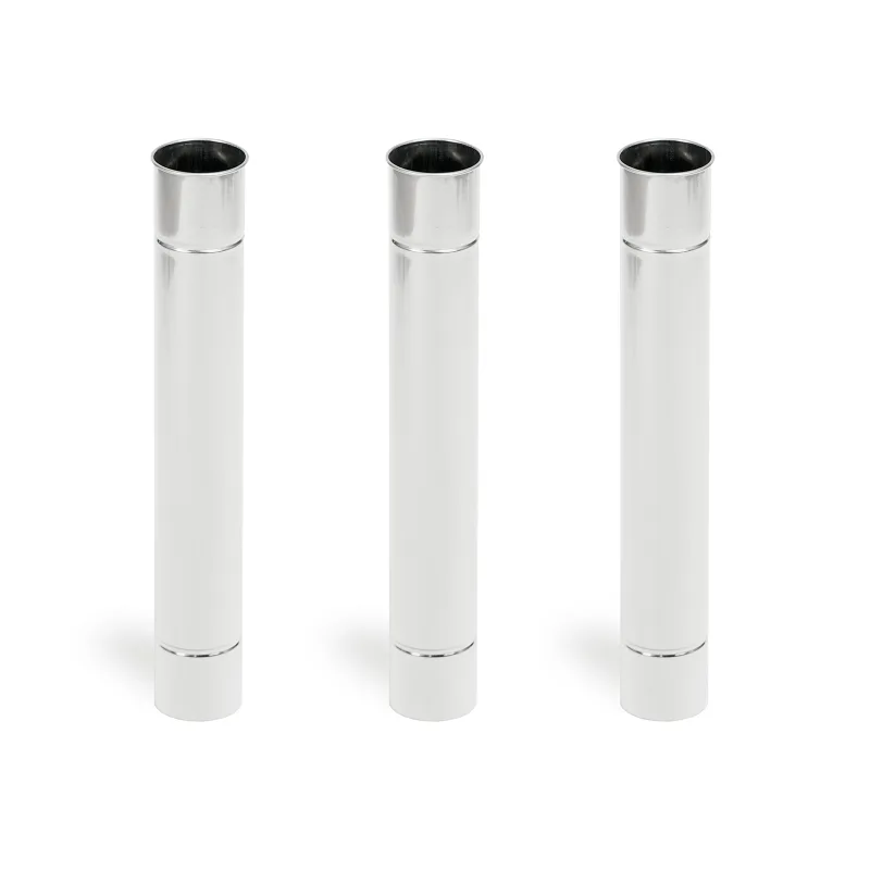 Green Stove Hori 5 Pellet Stove Replacement 2.36x15.75in (6x40cm) Stainless Steel Chimney Pipe 3 pieces