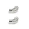 Green Stove Hori 5 Pellet Stove Replacement 2.36inch (6cm) 90 Degree Elbow Stainless Steel Chimney pipe 2 Pieces