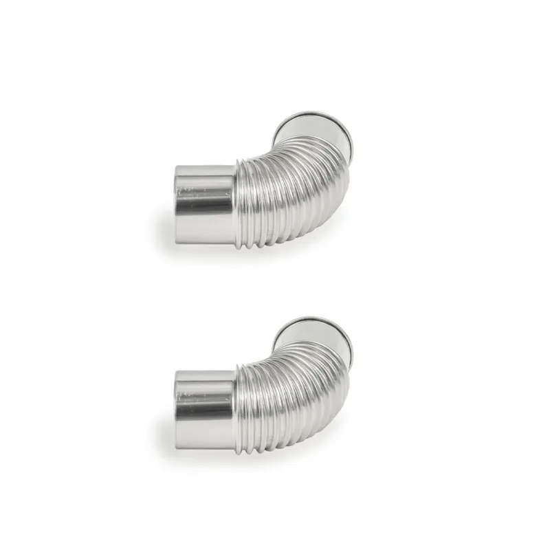 Green Stove Hori 5 Pellet Stove Replacement 2.36inch (6cm) 90 Degree Elbow Stainless Steel Chimney pipe 2 Pieces