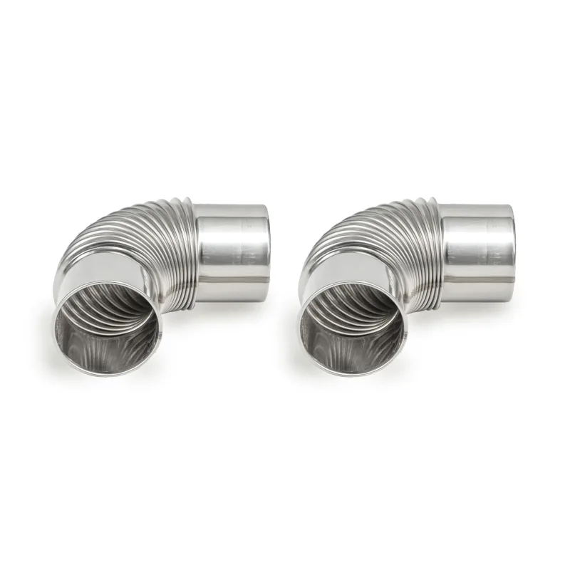 Hori 5 Max Tent Stove Replacement: 2.75inch (7cm) 90 Degree Elbow Stainless Steel Chimney pipe (2pcs)