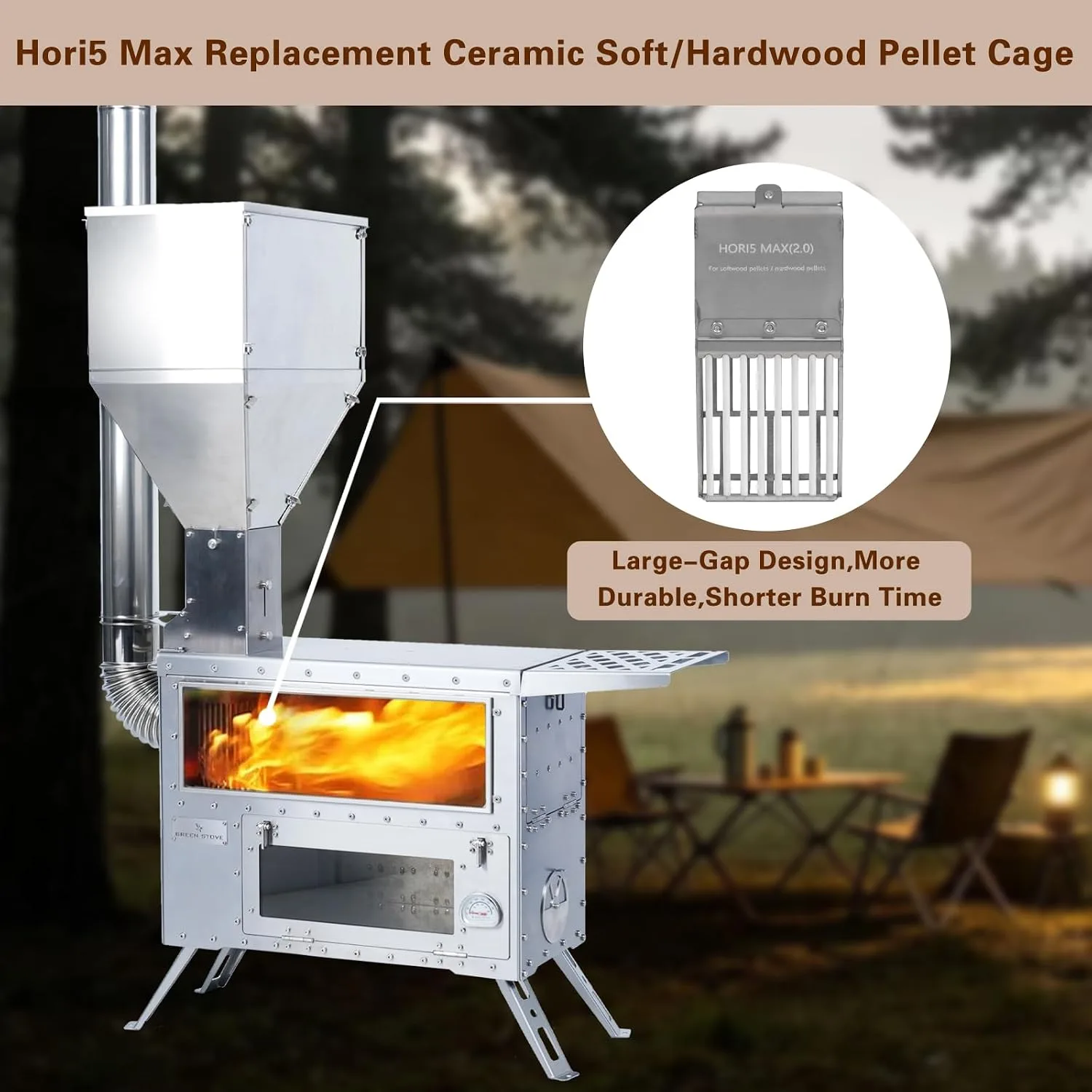 Hori 5 Max Ceramic Pellet Cage (Softwood&Hardwood)05